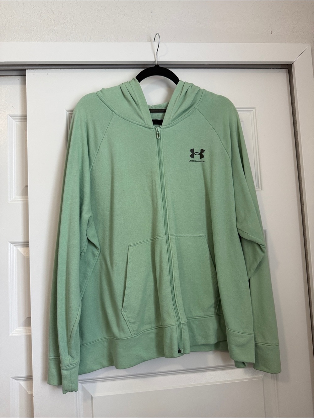 Under Armour Mint Green Zip Hoodie